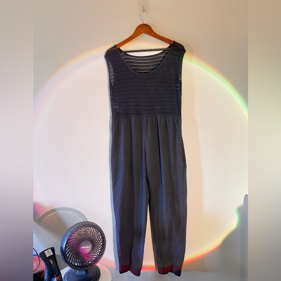 Vintage 1980s Here’s A Hug Crochet Jumpsuit - Picture 4 of 4